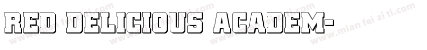 Red Delicious Academ字体转换